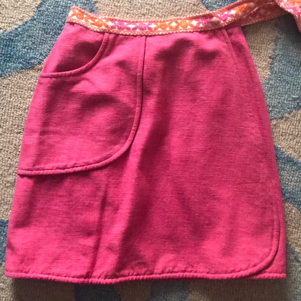 Pink Button-Up Mini Skirt - Picture 3 of 8